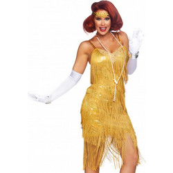 Leg Avenue Dazzling Daisy Sexy Στολή Χορεύτρια Χρυσή LA-86863