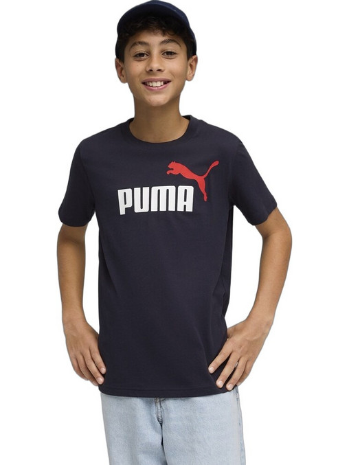 Puma Παιδικό T-Shirt Κοντομάνικο Μαύρο Λευκό Κόκκινο 685778-16