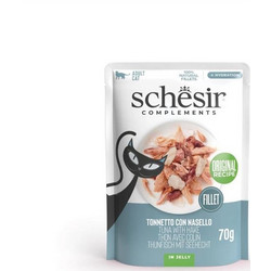 Schesir Adult Fillet with Tuna & Hake in Jelly 70gr