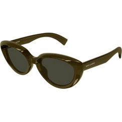 Saint Laurent SL859 009 Γυναικεία Γυαλιά Ηλίου Cat Eye Κοκάλινα Πράσινα με Μαύρο Φακό