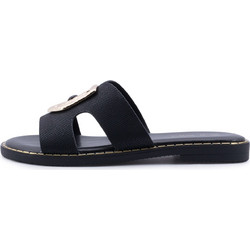B-Soft Δερμάτινα Γυναικεία Σανδάλια Μαύρα 245-698-27