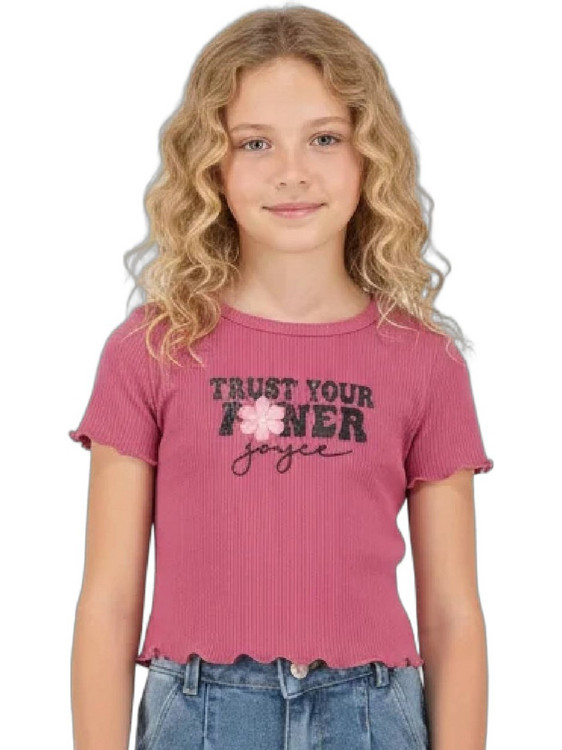 Joyce Παιδικό T-Shirt Κοντομάνικο Φούξια 2613516