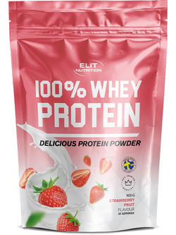 Elit Nutrition 100% Whey Strawberry Fruit Πρωτεΐνη Ορού Γάλακτος 900gr
