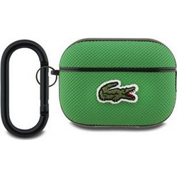 Lacoste Petit Pique Croc Logo Patch Σετ Θήκη Ύφασμα για Apple AirPods Pro 2 Πράσινη