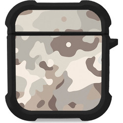 Sonique Camouflage Army Series Θήκη Σιλικόνης για Apple AirPods 1 / 2 Μπεζ