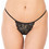 Mei Γυναικείο Sexy String με Δαντέλα Μαύρο 1250