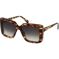 Blumarine SBM831V 560743 Γυναικεία Γυαλιά Ηλίου Τετράγωνα Κοκάλινα Ταρταρούγα με Μαύρο Φακό