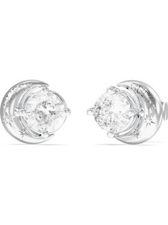 Guess Aurora Γυναικεία Σκουλαρίκια Καρφωτά από Ατσάλι Ασημί με Ζιργκόν UBE06233JWRHT