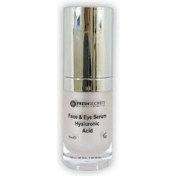 Fresh Secrets Αντιγηραντικό Ενυδατικό Serum Προσώπου & Ματιών με Υαλουρονικό & Γάλα Γαϊδούρας 15ml