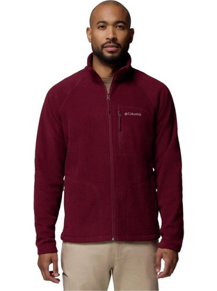 Columbia Fast Trek Ανδρική Ζακέτα Fleece με Φερμουάρ Μπορντό 1420421-624