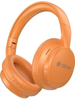 Devia JH-820 Lite1 Ασύρματα Bluetooth Ακουστικά Over Ear Πορτοκαλί