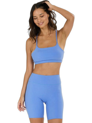 Athlecia Blossom Αθλητικό Μπουστάκι με Μέτρια Στήριξη & Αφαιρούμενη Ενίσχυση Γαλάζιο EA261523-2300