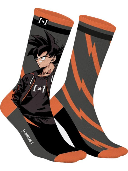 Capslab Dragon Ball Chilled Ανδρικές Κάλτσες Ψηλές με Σχέδια Χακί CL/1/SCS/ANI/CHI