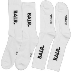 BALR. Ανδρικές Κάλτσες Ψηλές Λευκές 2Pack B10037