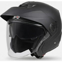 SPD Stealth Matt Black Κράνος Μηχανής Jet 1380gr