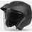 SPD Stealth Matt Black Κράνος Μηχανής Jet 1380gr