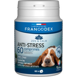Francodex Anti-Stress Συμπλήρωμα Διατροφής Σκύλου & Γάτας για Διαχείριση Άγχους & Στρες 60 Δισκία