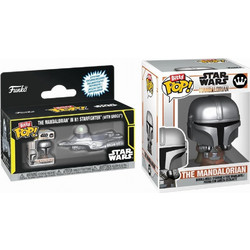 Funko Bitty Pop! Rides Star Wars The Mandalorian in N1 Starfighter (with Grogu)
