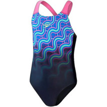 Speedo Αθλητικό Παιδικό Μαγιό Ολόσωμο για Κορίτσι Γαλάζιο Navy Μπλε Φούξια 8002627-14741