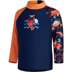 Speedo Αντηλιακό UV Παιδικό Μαγιό Μπλούζα Navy Μπλε Πορτοκαλί 8003843-16830