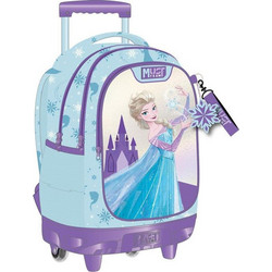 Must Frozen Elsa Σχολική Τσάντα Τρόλεϊ Δημοτικού Γαλάζια 565982