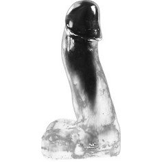 Dark Crystal Thick Ρεαλιστικό Dildo με Βεντούζα & Όρχεις 25cm Clear