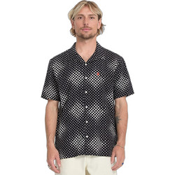 Volcom Ανδρικό Πουκάμισο Βαμβακερό Κοντομάνικο Κανονική Γραμμή Μαύρο A0412614-NBK
