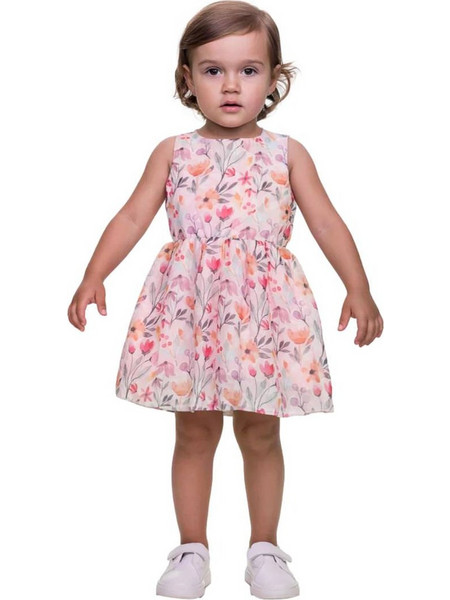 Joyce Παιδικό Φόρεμα Floral Ροζ 2611604