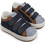 Babywalker Βαπτιστικά Sneakers για Αγόρι Δερμάτινα Ανατομικά Navy Μπλε Καφέ EXC5174