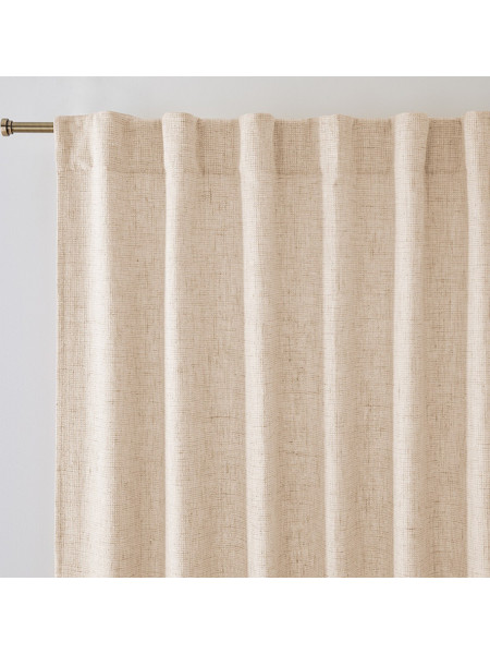 La Redoute Κουρτίνα με Θηλιές 140x300 Varoni 351312869 Μπεζ