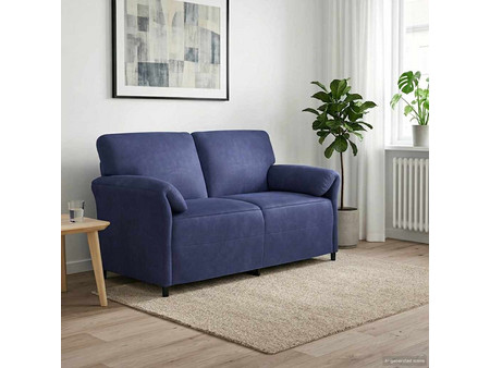 vidaXL Διθέσιος Καναπές Βελούδινος Royal Blue 158x83x95cm 42033965