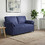 vidaXL Διθέσιος Καναπές Βελούδινος Royal Blue 158x83x95cm 42033965