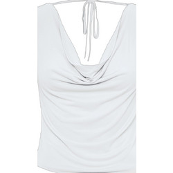 Funky Buddha Γυναικείο Καλοκαιρινό Ντραπέ Top Λευκό FBL011-107-17