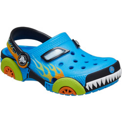 Crocs Classic Clogs Iam Monster Παιδικά Παπούτσια Θαλάσσης για Αγόρι Ανατομικά Γαλάζια Navy Μπλε Lime 211305-4OS
