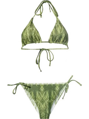Solano Bikini Set Τριγωνάκι Χακί 3502