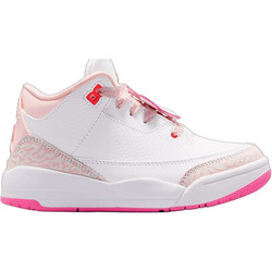 Jordan Air Jordan Retro 3 Παιδικά Sneakers Μποτάκια Λευκά Φούξια II0597-600