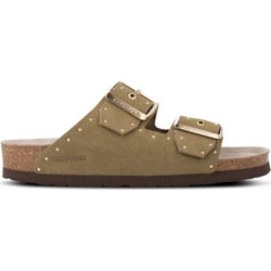Genuins Γυναικεία Σανδάλια Suede Ανατομικά Χακί G106791