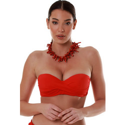 Bluepoint Bikini Top Strapless με Ενίσχυση Κόκκινο 26066093D-07