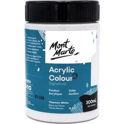 Mont Marte Titanium White Ακρυλικό Χρώμα Ζωγραφικής 300ml
