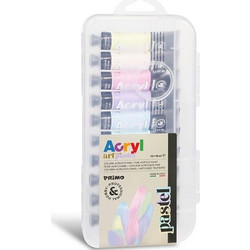 Primo Art Pastel Σετ Ακρυλικά Χρώματα Ζωγραφικής 18ml 12τμχ
