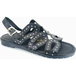 Boxer Δερμάτινα Γυναικεία Σανδάλια Μαύρα 92038-17-011