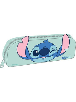 Disney Stitch Κασετίνα Βαρελάκι Πράσινο Mint 565782
