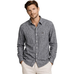 Tommy Jeans Ανδρικό Πουκάμισο Βαμβακερό Μακρυμάνικο Κανονική Γραμμή Ανθρακί DM0DM22761-C1G