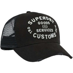 Superdry Ανδρικό Καπέλο Jockey με Δίχτυ Snapback Υφασμάτινο Μαύρο W9010176A-16A