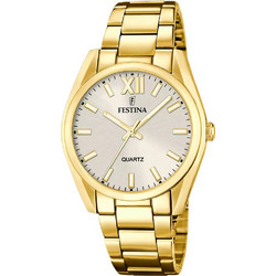 Festina Γυναικείο Ρολόι με Χρυσό Μεταλλικό Μπρασελέ F20640/A