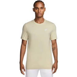 Nike Sportswear Club Ανδρικό Αθλητικό T-Shirt Μπεζ AR4997-229