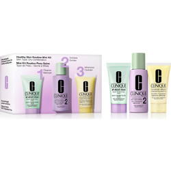 Clinique All About Clean Liquid Facial Soap Mild 30ml + Clarifying Lotion 2 Twice A Day Exfoliator 60ml + Dramatically Different Moisturizing Lotion 30ml