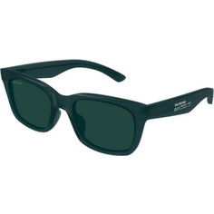 Balenciaga BB0468S 004 Ανδρικά Γυαλιά Ηλίου Τετράγωνα Κοκάλινα Πράσινα με Μπλε Φακό