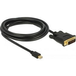 DeLOCK Καλώδιο Mini DisplayPort 1.1 to DVI Male 3m Black 83990