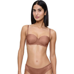 Triumph Signature Sheer Σουτιέν Strapless με Ελαφριά Ενίσχυση με Μπανέλα Καφέ 10224861-6901
